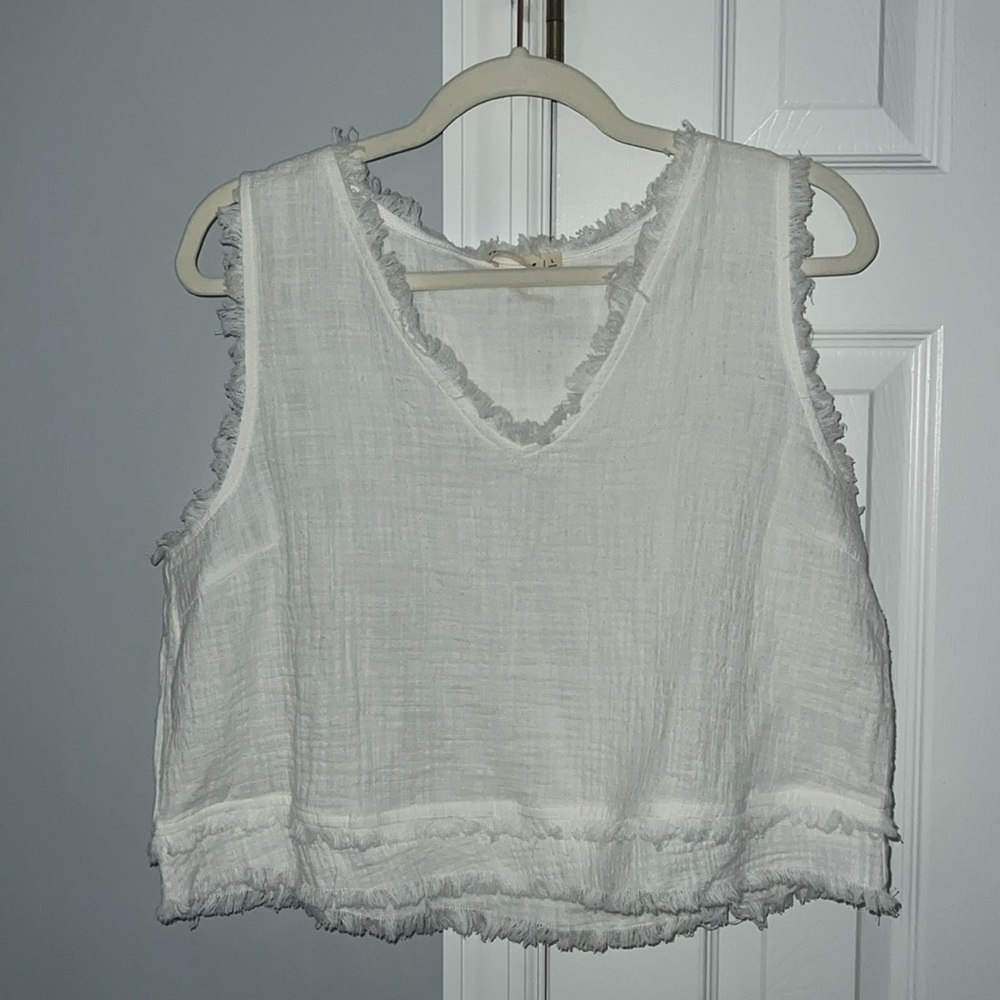 White tank top